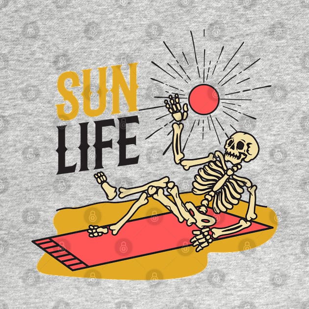 Beach Bum  Skeleton by DesignIndex